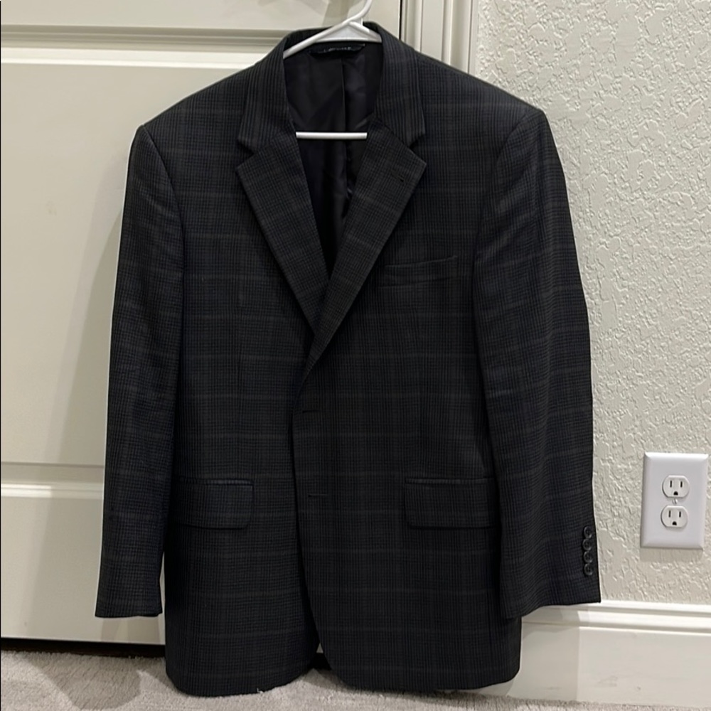 Multi-plaid Jos A Bank signature collection blazer